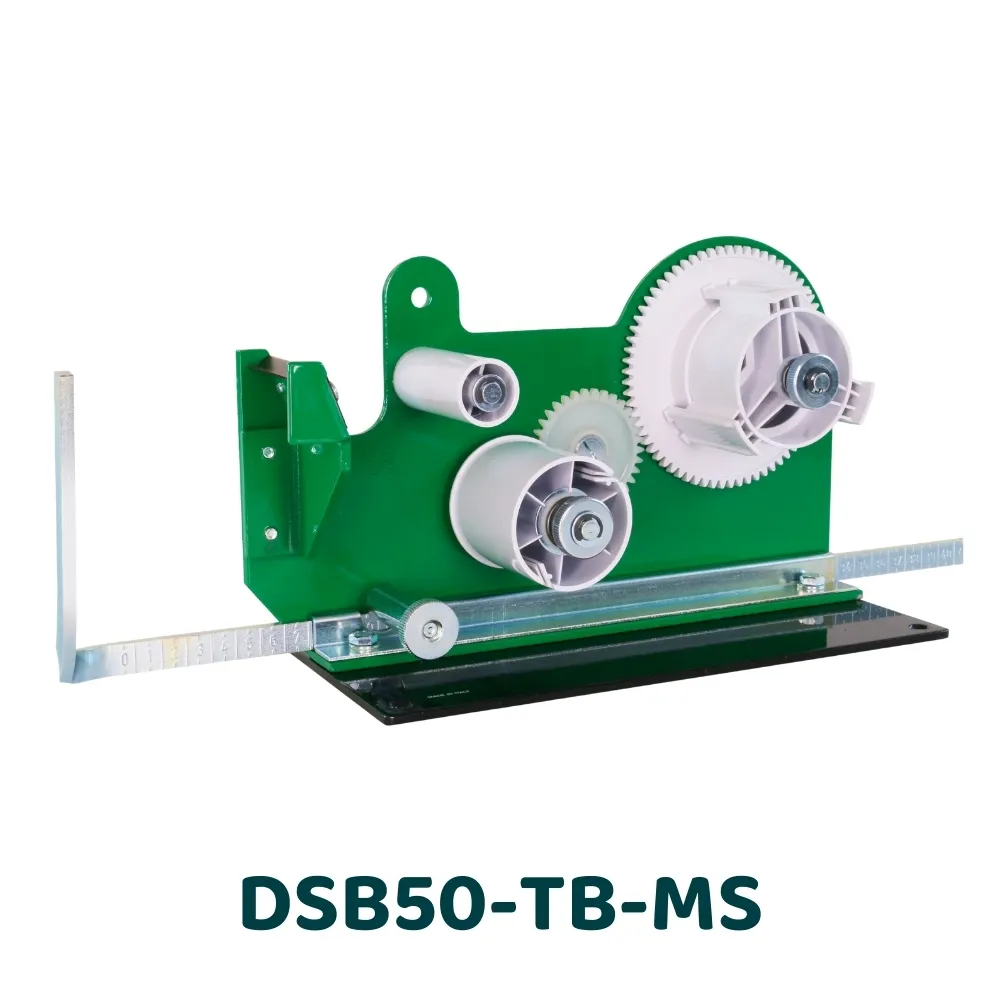 [DSB50-TB-MS] ZZ Dévidoir manuel pour séparateur de liner et découpe d'adhésifs épais - Lame cranté - DSB-TB (50 mm, Oui)