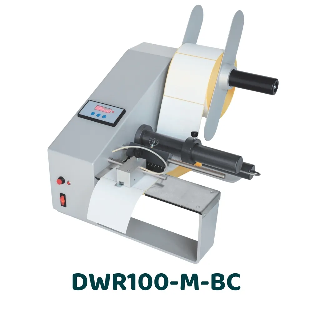 [DWR100-M-BC] ZZ Distributeur électrique pour étiquettes transparentes avec micro-switch - DWR-M (100 mm, Avec, Avec)