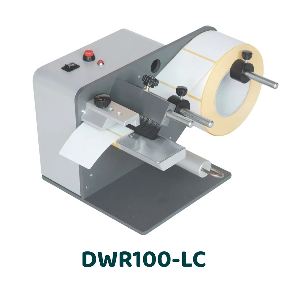 Dérouleur électrique économique pour étiquettes opaque avec cellule de détection - 100mm - DWR100-LC